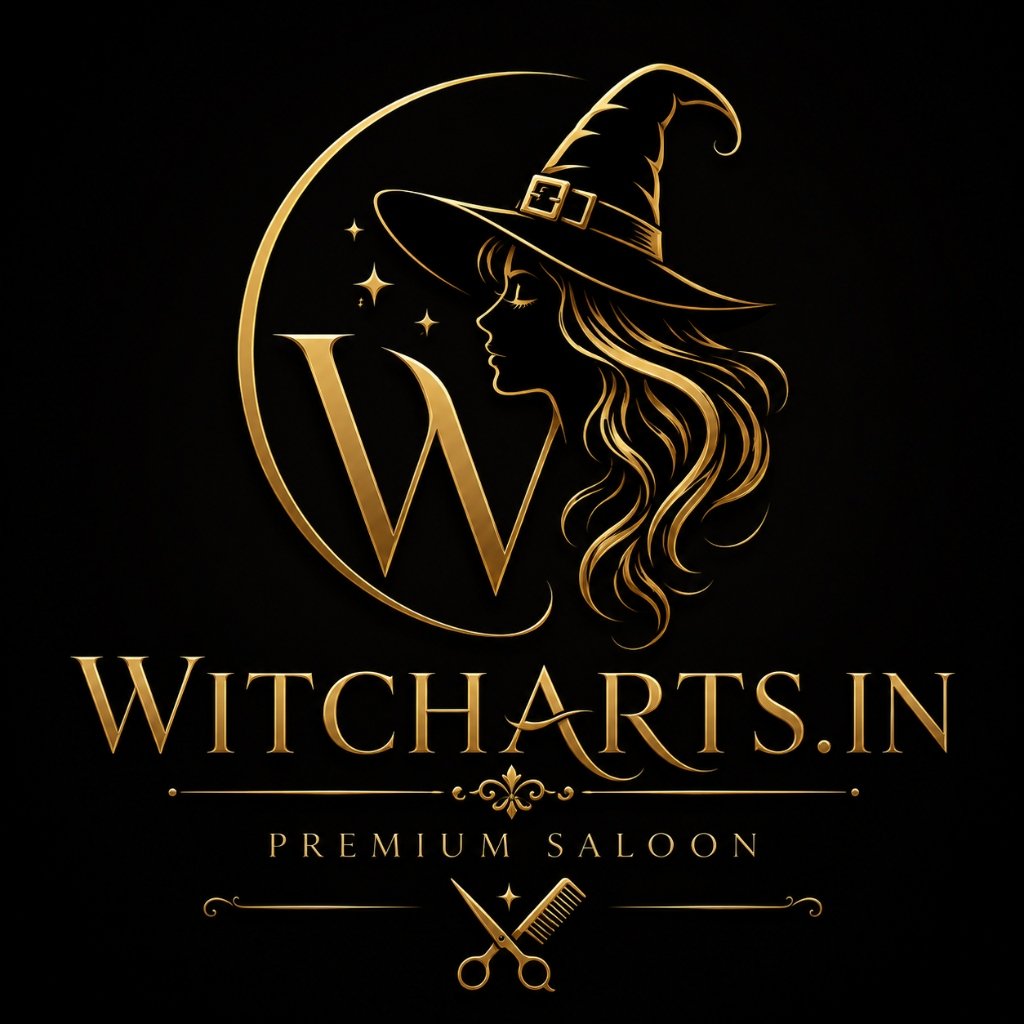 WitchArts.in Premium Saloon Logo